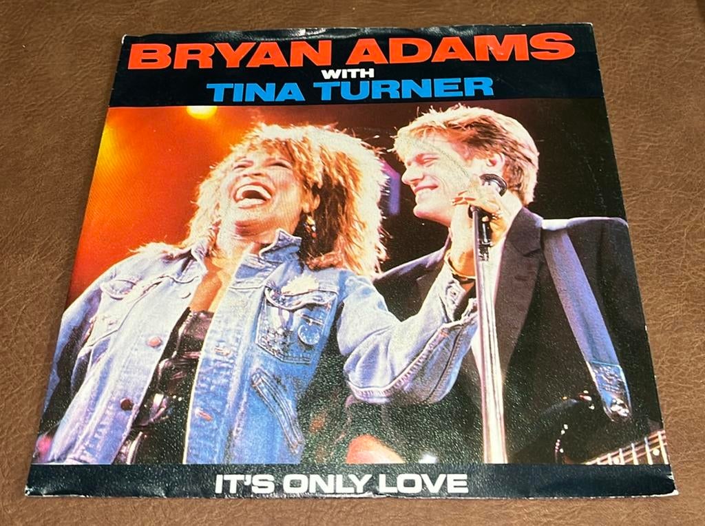 Bryan Adams/Tina Turner ‎– It's Only Love - 7” vinyl single, Ophalen of Verzenden, Gebruikt, Single