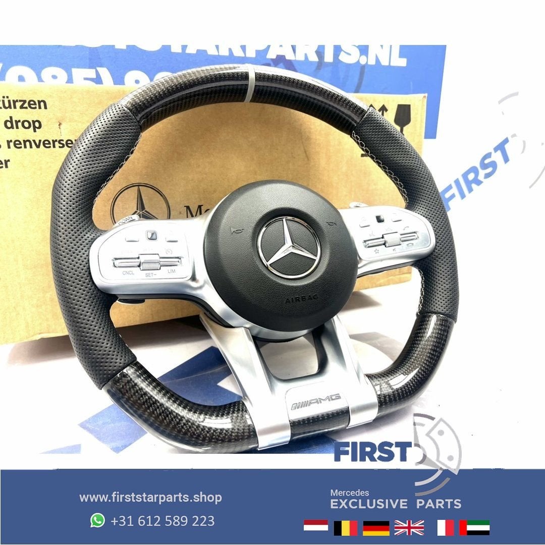 2020 AMG CARBON STUUR + AIRBAG A45 CLA45 C63 E63 GLC63 GLE63, Gebruikt, -, Verzenden, -