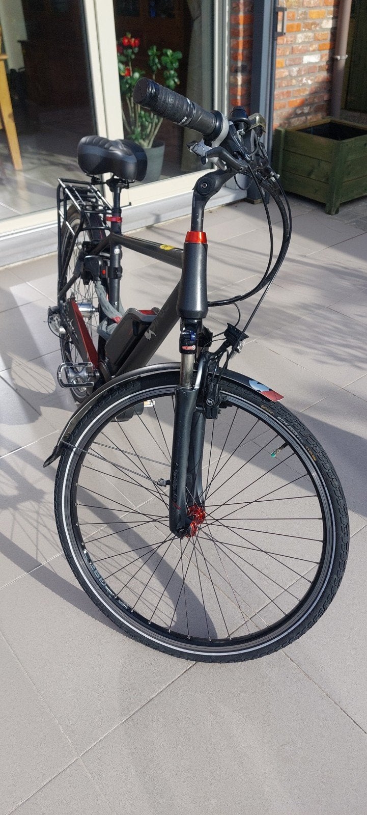 Prachtige elektrische herenfiets, Gebruikt, 51 tot 55 cm, 50 km per accu of meer, Ophalen