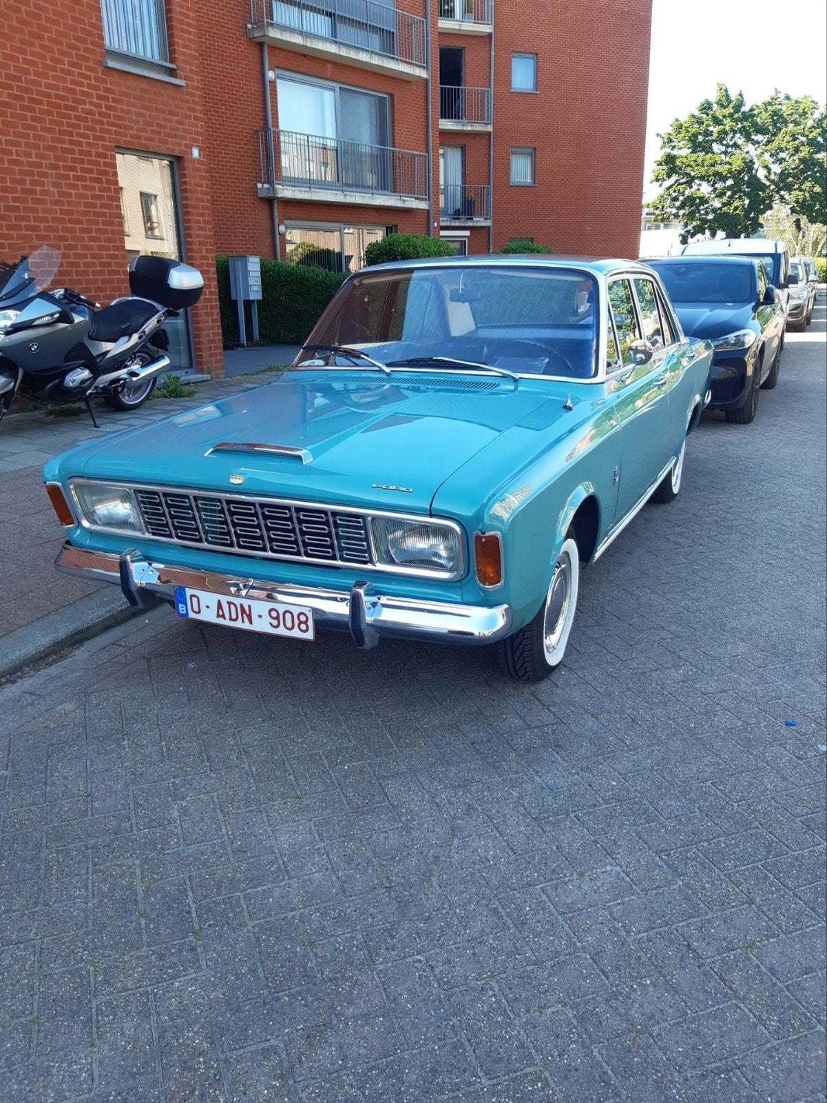 Ford Taunus V6 20M TS Sedan 1968, Auto's, 4 deurs, Achterwielaandrijving, Zwart, Leder