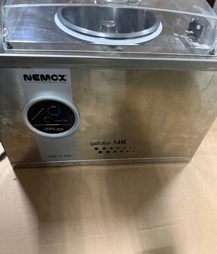 Nemox 4l gelato ijsmachine , zo goed als nieuw, Elektronische apparatuur, Ophalen, Zo goed als nieuw, Zelfvriezend