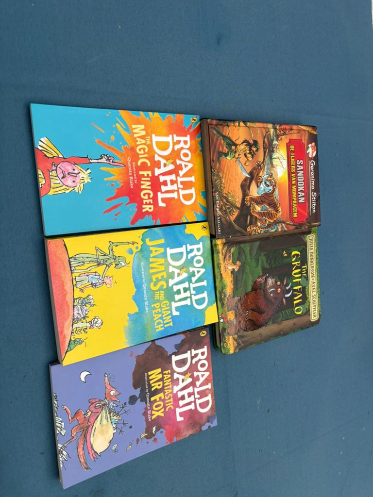 book bundle – Roald Dahl, Gruffalo, Geronimo Stilton – €20”, Ophalen, Zo goed als nieuw