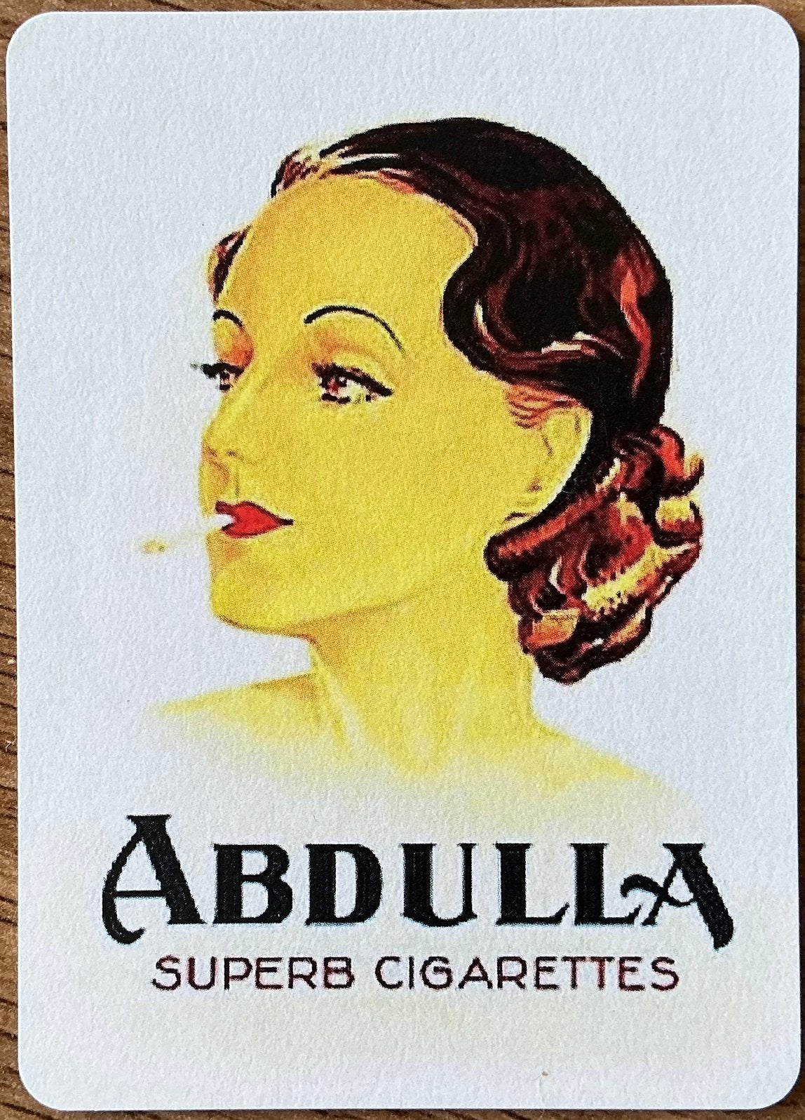 Bobine ABDULLA CIGARETTES, Collections, Enlèvement ou Envoi, Comme neuf, Carte(s) à jouer
