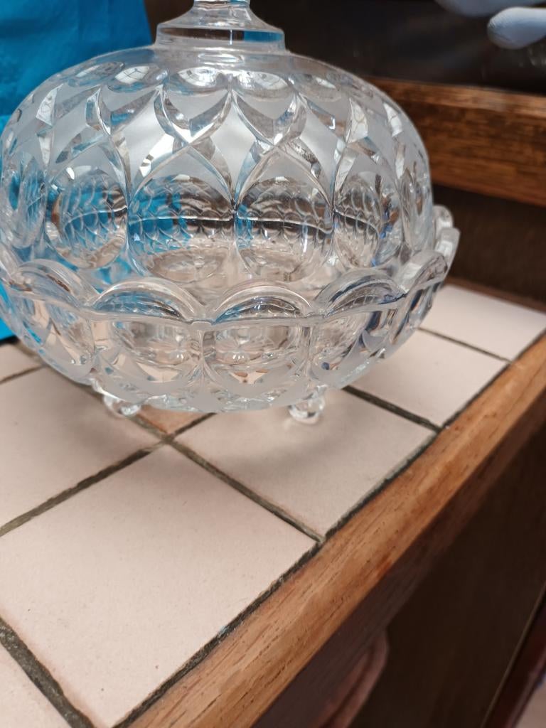 Glazen bonboniere, Antiek en Kunst, Ophalen of Verzenden