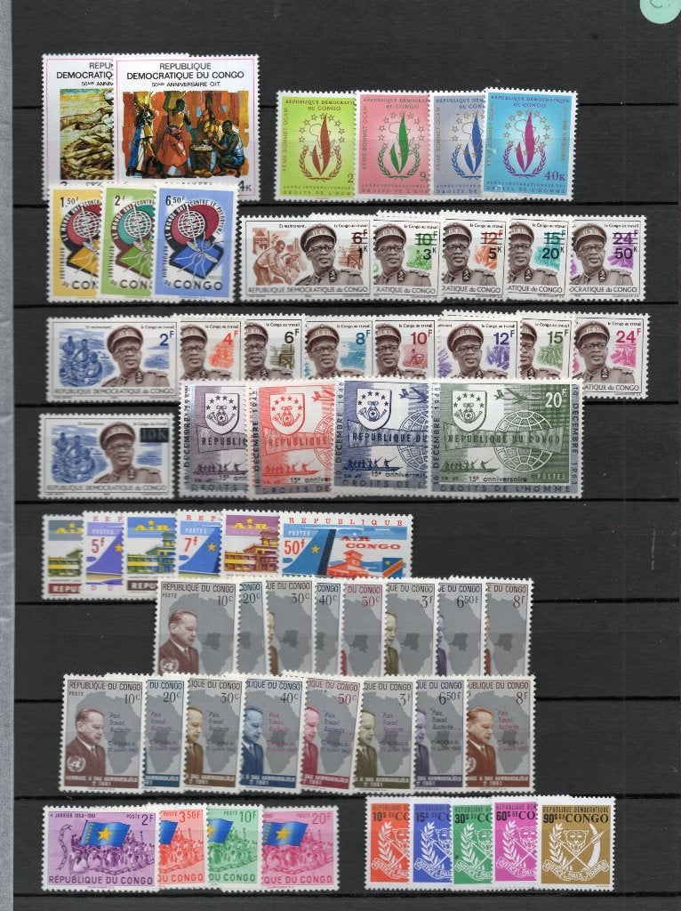 Congo  lot postfris, Verzenden