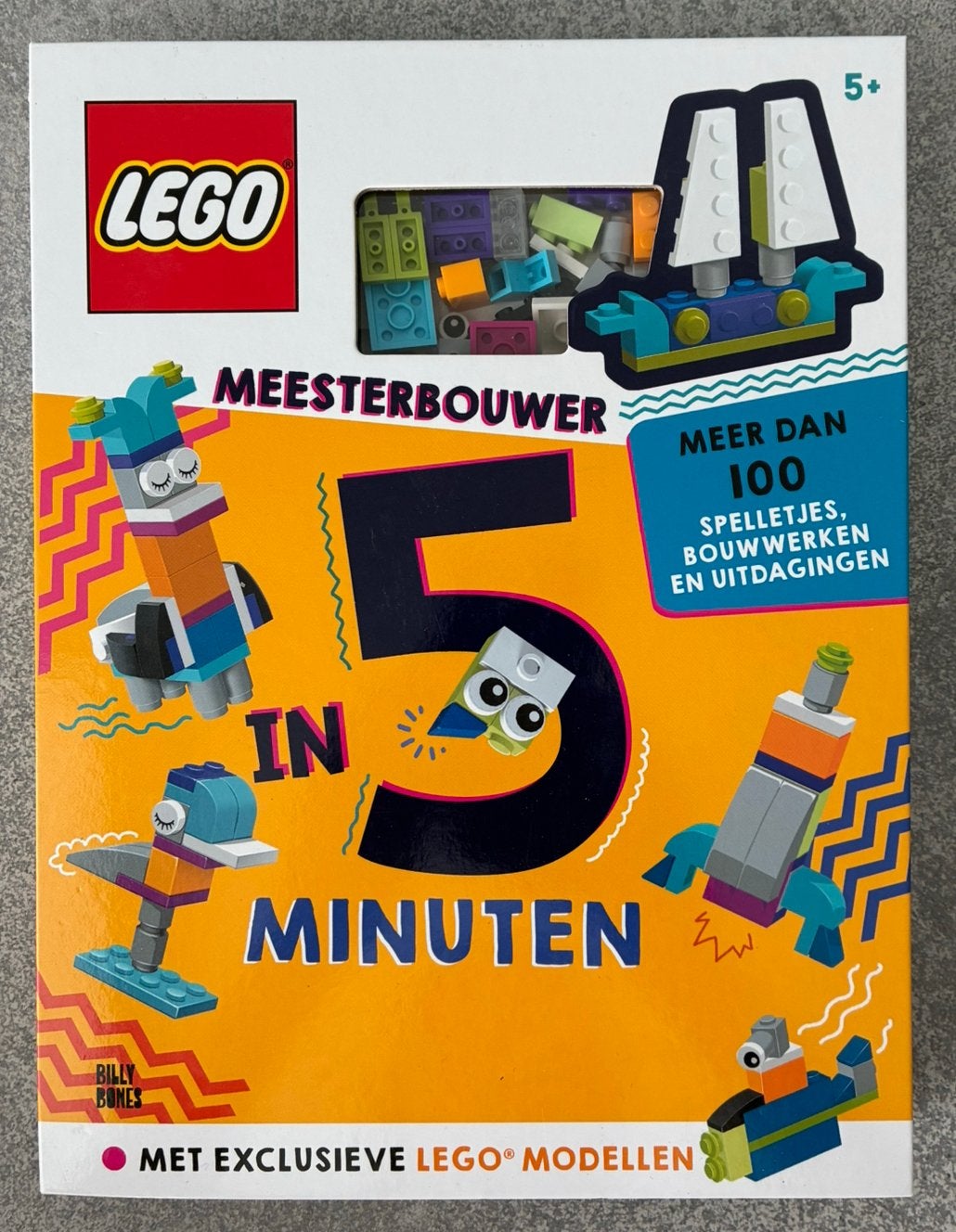 Lego bouwen met 50 steentjes, 100 toffe ideeën, Ophalen, Zo goed als nieuw, Compleet, Lego