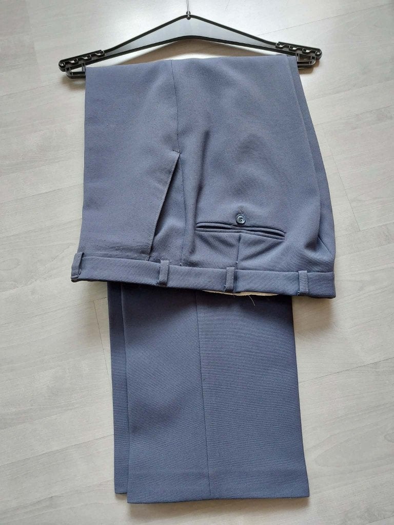 Heren Broek Blauw Maat 54 zomer, Ophalen, Zo goed als nieuw, Maat 52/54 (L), Blauw