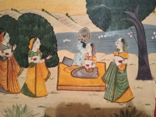 Indische schilderij, Ophalen of Verzenden