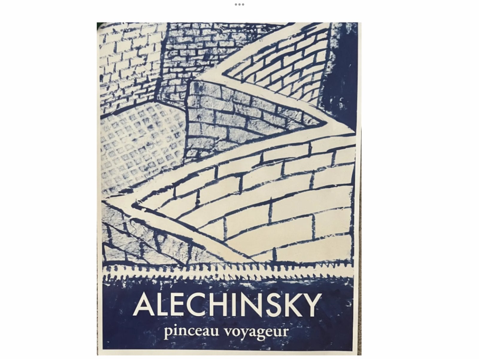 Grand poster Alechinsky, Enlèvement, Neuf