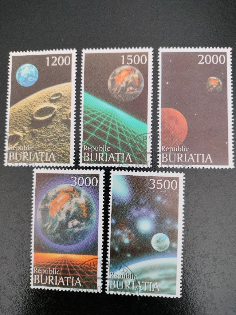 Bouriatie 1997 - voyages dans l'espace, astronomie, planètes, Envoi, Affranchi