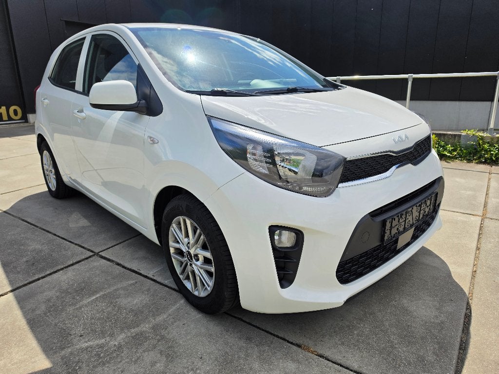 Kia Picanto 1.0 GDI Automaat 2023 Airco + Garantie, Auto's, Automaat, Start-stop-systeem, Wit, Bedrijf