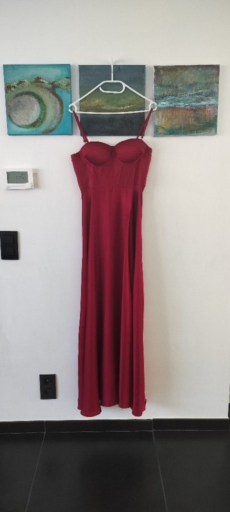 Galakleed Bordeaux NIEUW, Kleding | Dames, Ophalen, Galajurk, Maat 42/44 (L), Nieuw