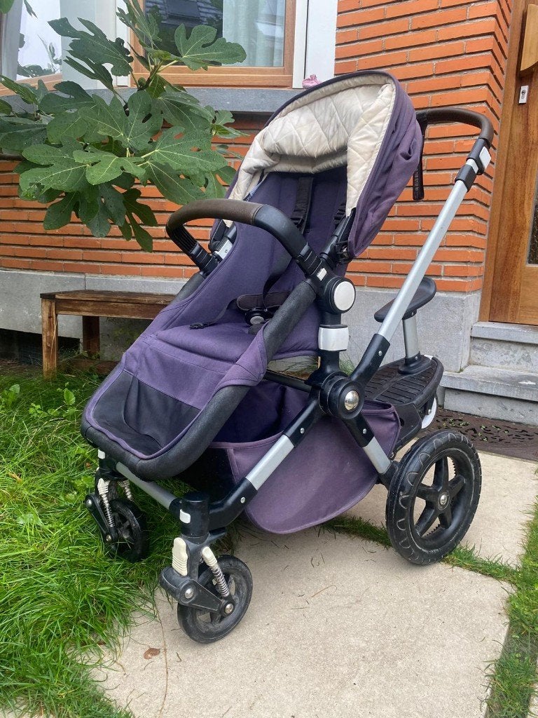 Bugaboo Cameleon 3 met meerijdzitje en regenhoes, Avec nacelle, Bugaboo, Enlèvement, Utilisé