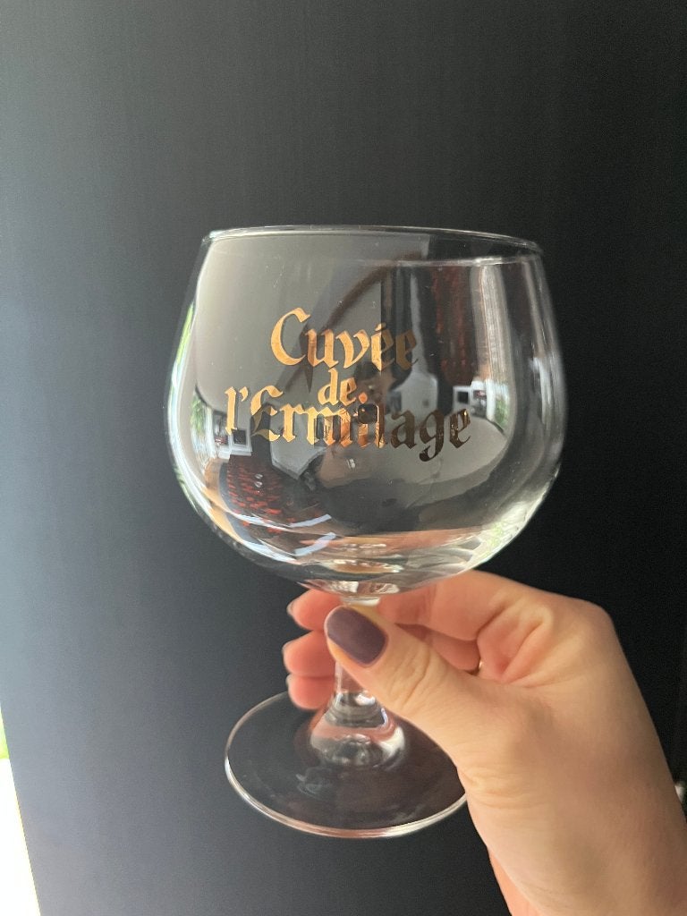 Cuvée de l'Ermitage bierglazen x2, Ophalen of Verzenden, Nieuw, Bierglas