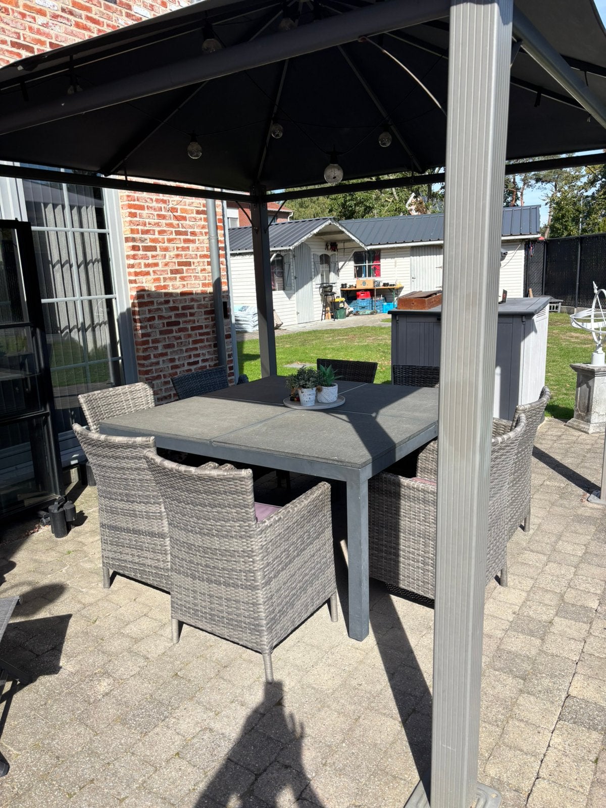 Table de jardin avec 8 chaises, Enlèvement, Salons de jardin