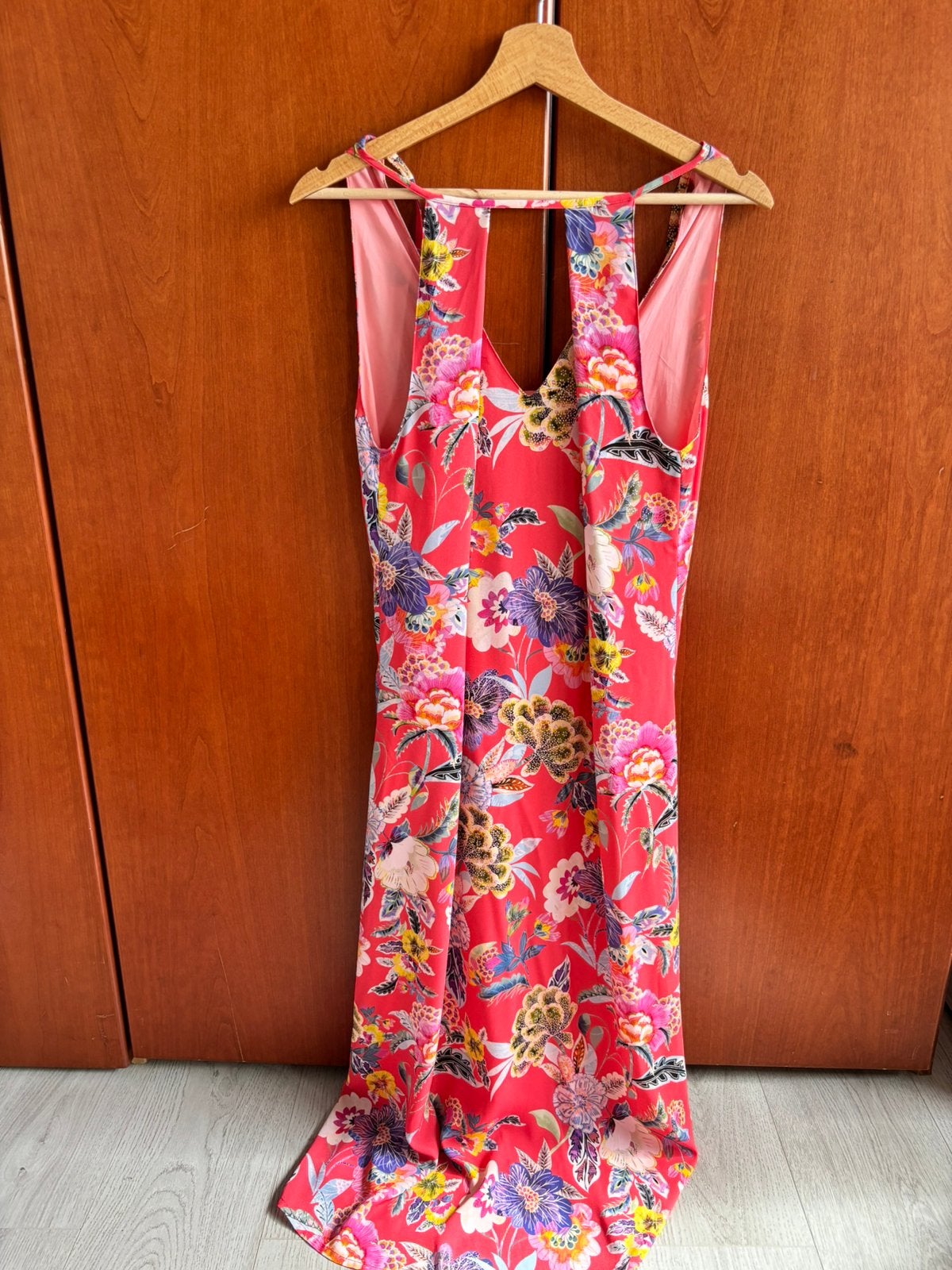 Prachtige Blue Bay maxi-jurk met tropische bloemenprint, Kleding | Dames, Ophalen of Verzenden, Zo goed als nieuw, Maat 38/40 (M)