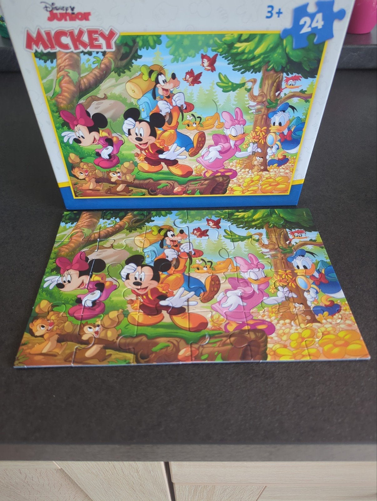 puzzel Micky 24 stuks, Enlèvement, 10 à 50 pièces, Comme neuf, 4 à 6 ans