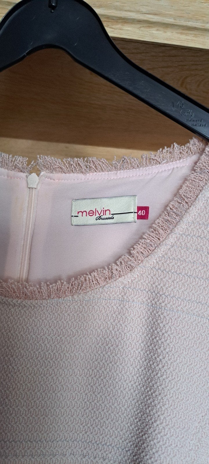Mantelpakje kleedje en bijpassend jasje, Kleding | Dames, Melvin Brussels, Ophalen, Gedragen, Maat 38/40 (M)