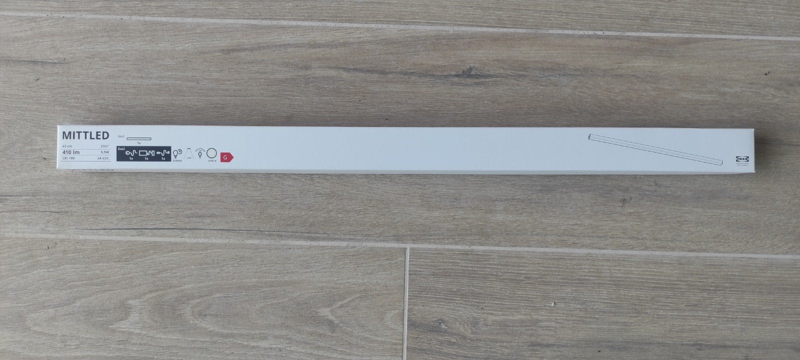 LED IKEA MITTLED 60 cm -  JAMAIS OUVERT/comme neuf, Enlèvement, Neuf, Lampe