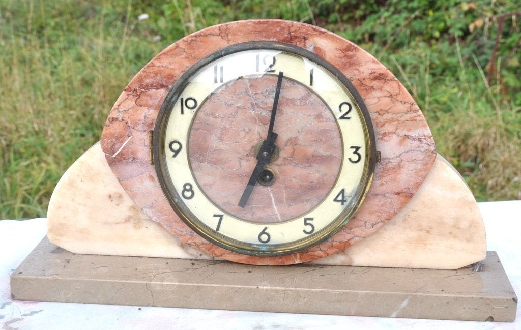 horloge en marbre pour décoration, Antiquités & Art, Enlèvement ou Envoi