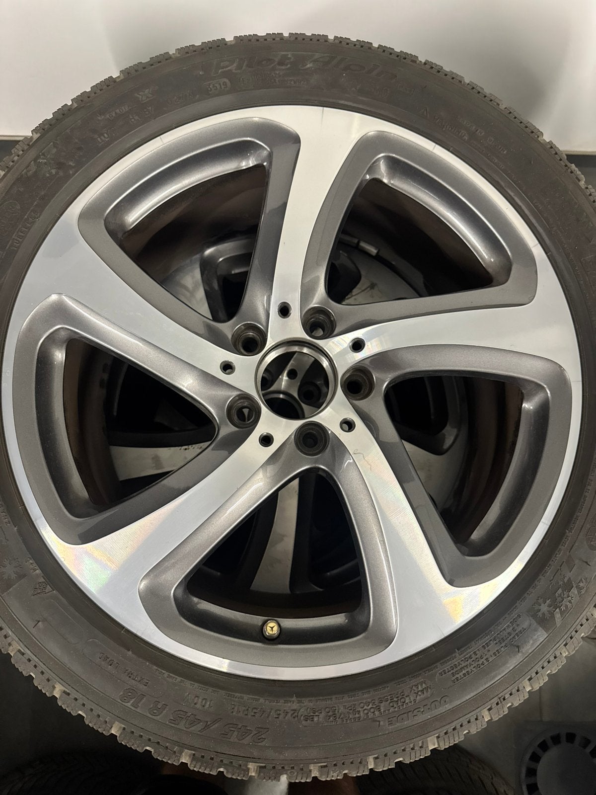 Jantes Mercedes E W213 OEM 18” + Pirelli hiver, Enlèvement, 18 pouces, Pneu(s)