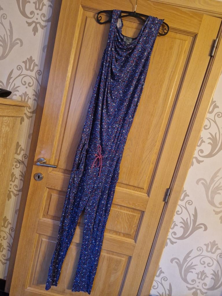 Jumpsuit paars/roos/wit CKS maat 34/ roze koordje en zakken, Kleding | Dames, Jumpsuits, Ophalen, Paars, Zo goed als nieuw, Maat 34 (XS) of kleiner