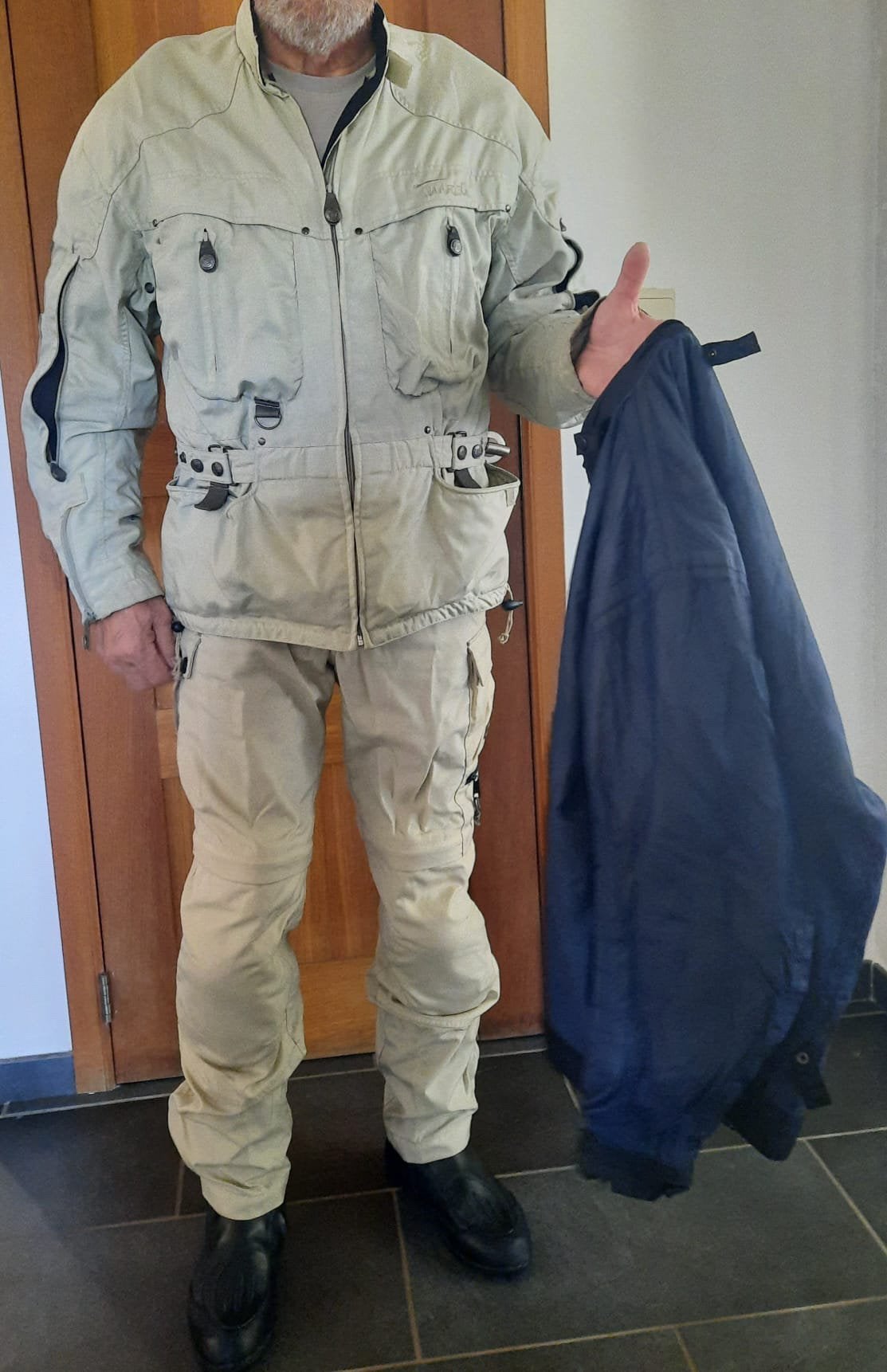 XL motorjas met voering, Ophalen, Tweedehands, Dames, Jas | textiel
