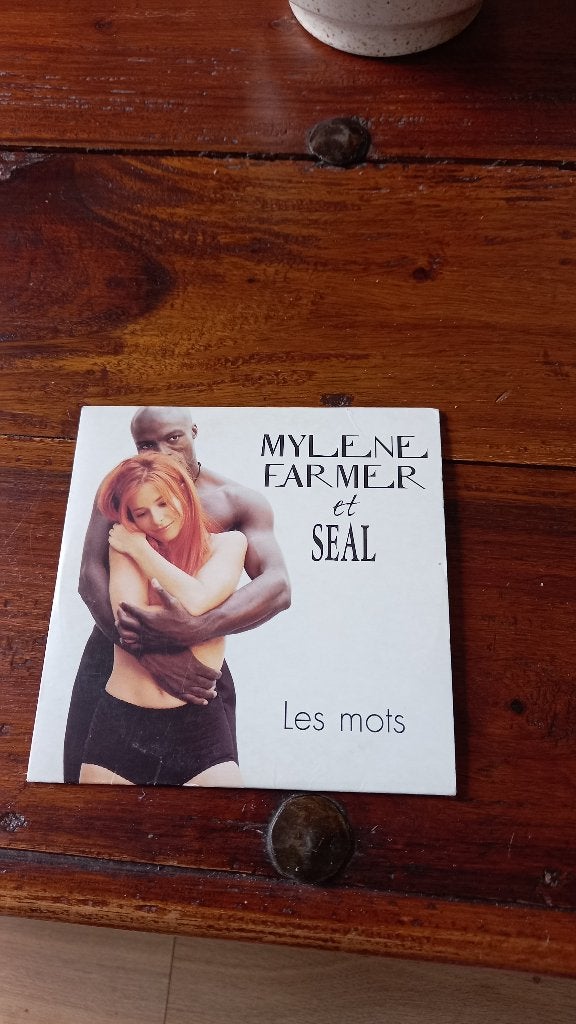 Cd single mylene farmer & seal "les mots", Enlèvement, Comme neuf, Pop