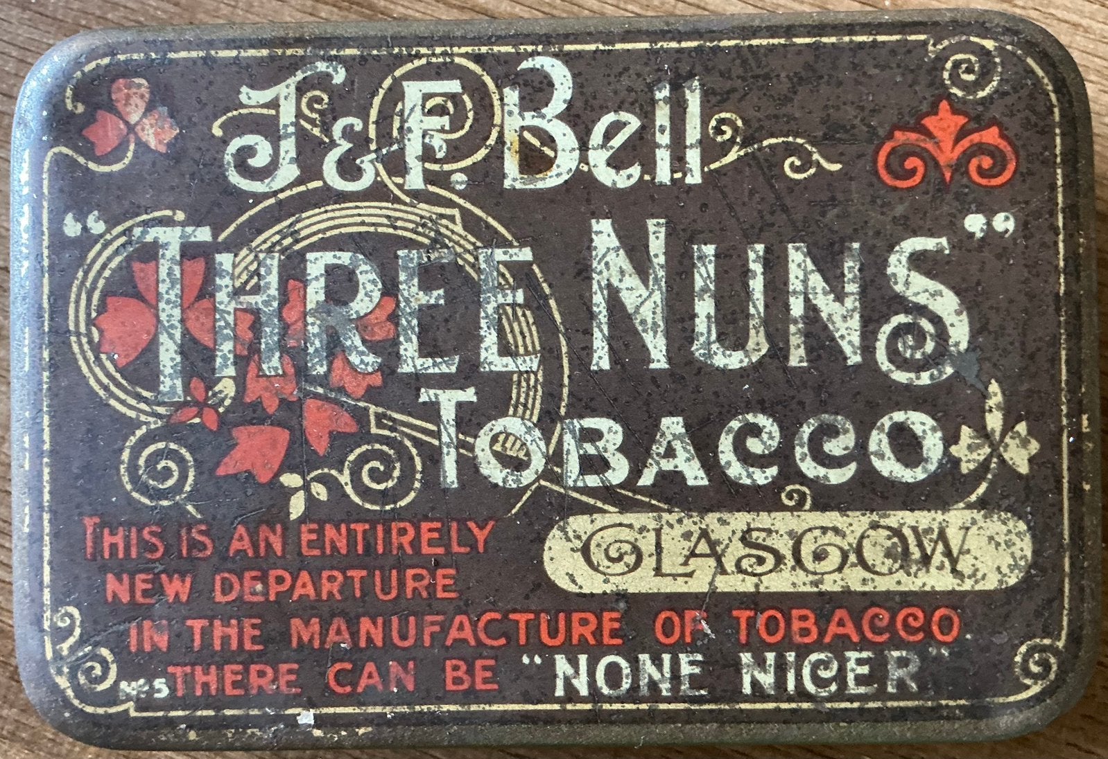 TROIS SOEURS TABACCO/J & F BELL, Collections, Enlèvement ou Envoi, Comme neuf, Boite à tabac ou Emballage