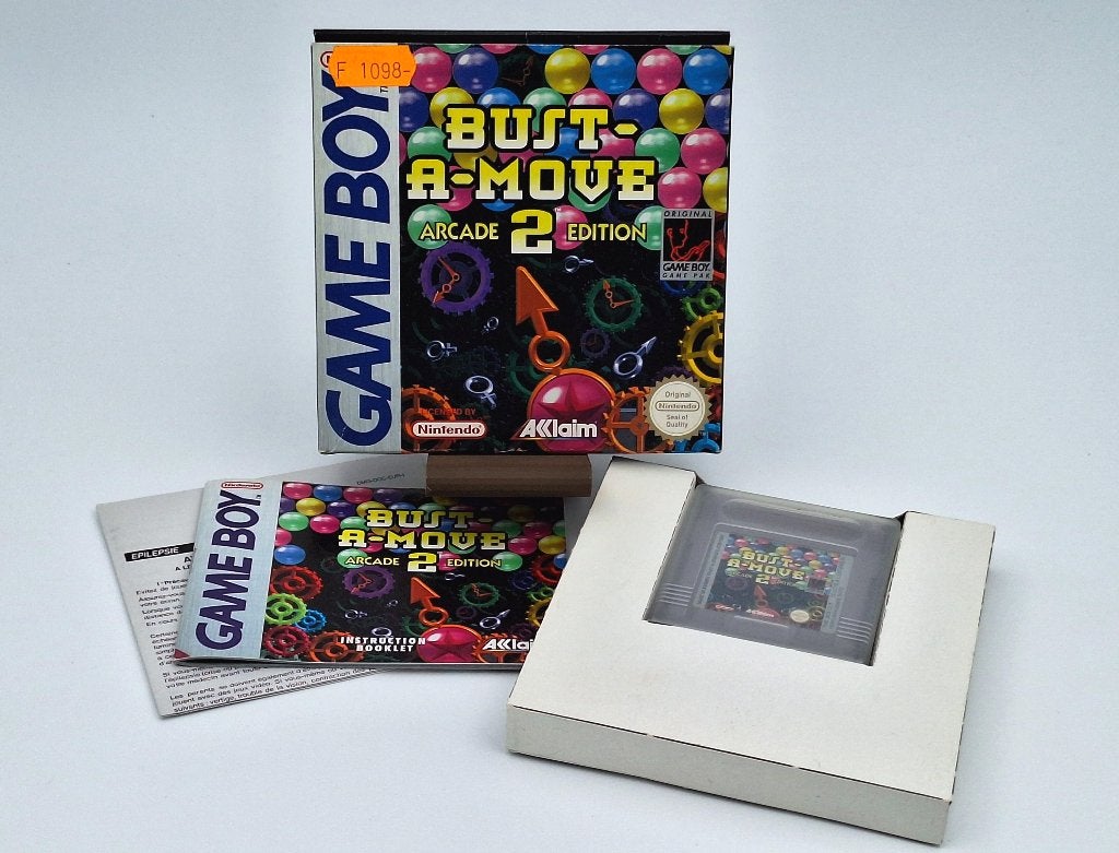 Bust a Move 2 Nintendo Game Boy Acclaim PAL CIB Original, 1 joueur, Comme neuf, À partir de 3 ans, Puzzle et Éducatif