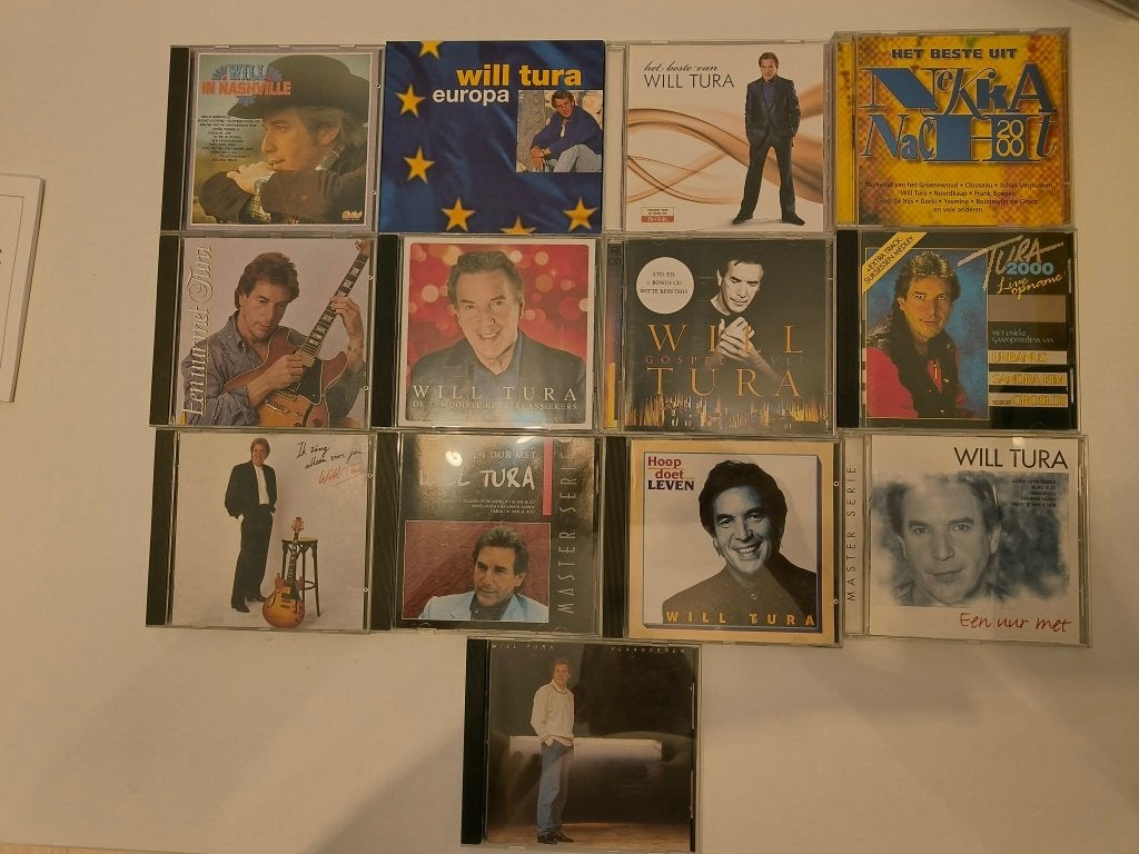 will tura cd's ., CD & DVD, CD | Néerlandophone, Enlèvement ou Envoi, Comme neuf, Chanson réaliste ou Smartlap, Album