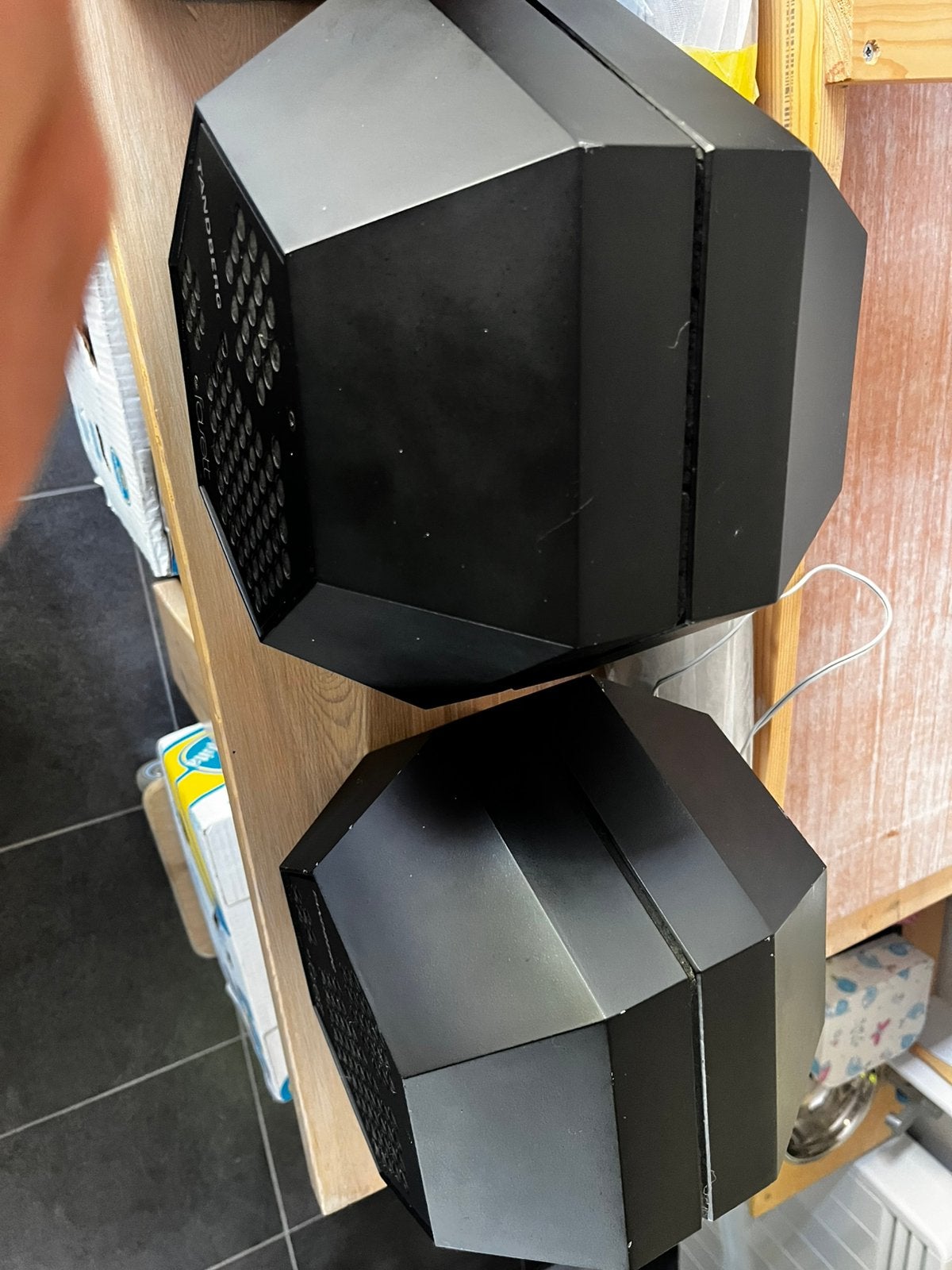 Luidspreker boxen  tandberg fasset, Ophalen, Gebruikt, 40 tot 70 watt, Overige merken
