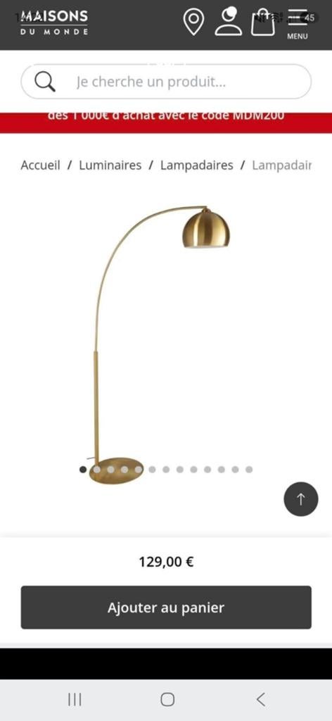 Lampe maison du monde, Ophalen of Verzenden