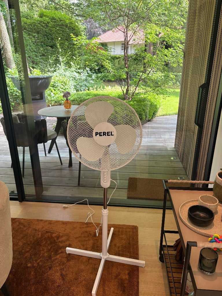 Perel statiefventilator – meerdere stuks beschikbaar– €20, Electroménager, Ventilateurs, Enlèvement, Neuf, Ventilateur de trépied