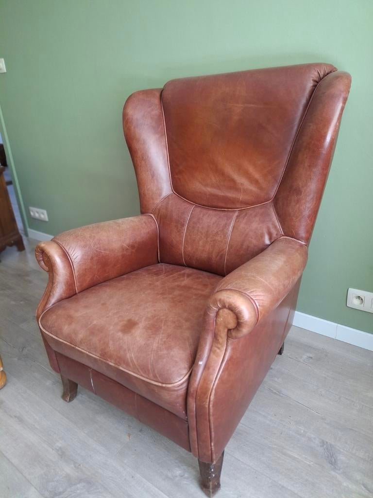 Oorfauteuil, Huis en Inrichting, Ophalen of Verzenden, Gebruikt, Eenpersoons