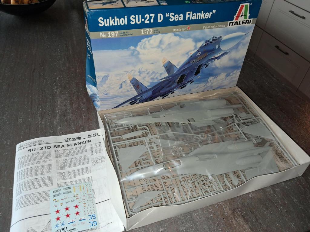 modelvliegtuigje SU-27 D, Hobby & Loisirs créatifs, Modélisme | Avions & Hélicoptères, Neuf, 1:72 à 1:144, Avion, Italeri