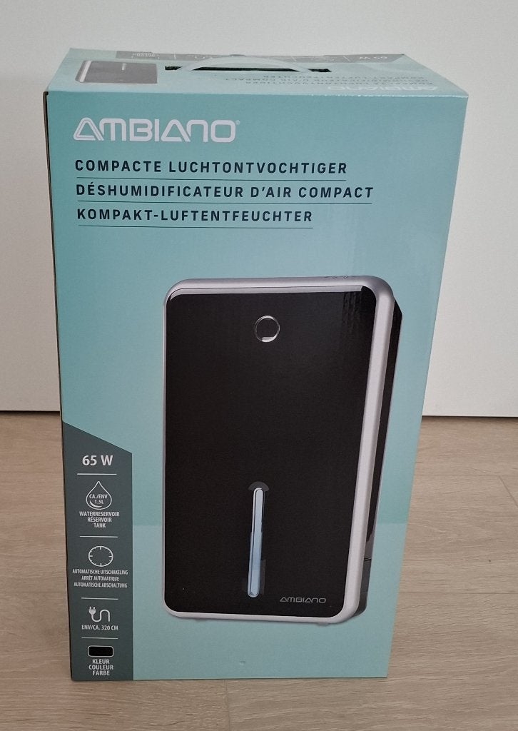 Déshumidificateur d'air Ambiano 65 W – État neuf, Electroménager, Équipement de traitement de l'air, Enlèvement, Comme neuf, Déshumidificateur