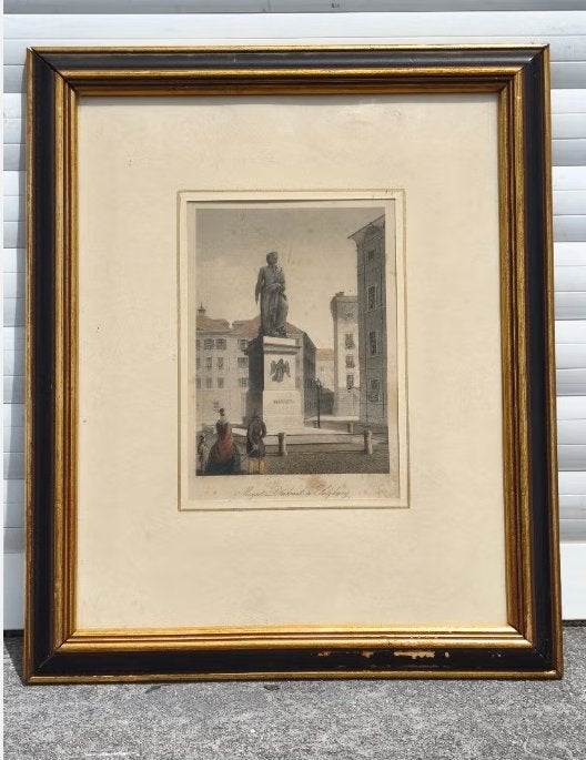 Lithographie Mozart denhmat salzbrurg, Antiek en Kunst, Ophalen of Verzenden, Lithografie