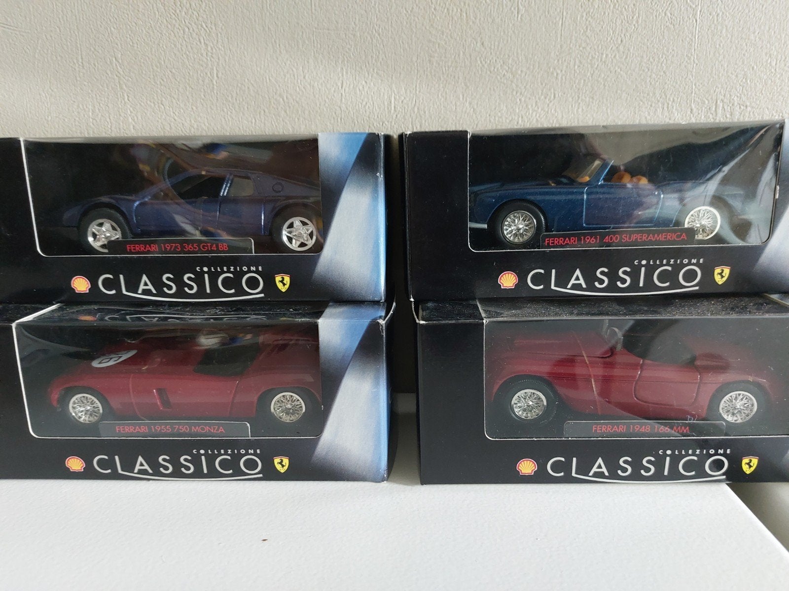 Collezione Shell Classico Ferrari 4 pièces 1:38, Enlèvement ou Envoi, Comme neuf