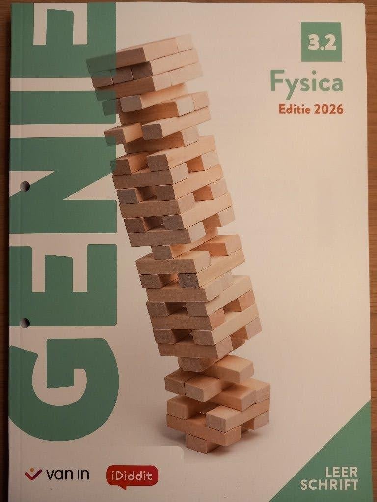 Genie Fysica 3.2 Leerschrift 2u NIEUW, Ophalen, ASO, Natuurkunde, Nieuw