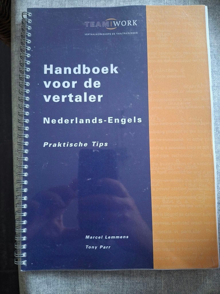 Handboek voor de vertaler Nederlands-Engels, Boeken, Engels, Marcel lemmens, tony parr, Ophalen of Verzenden, Zo goed als nieuw