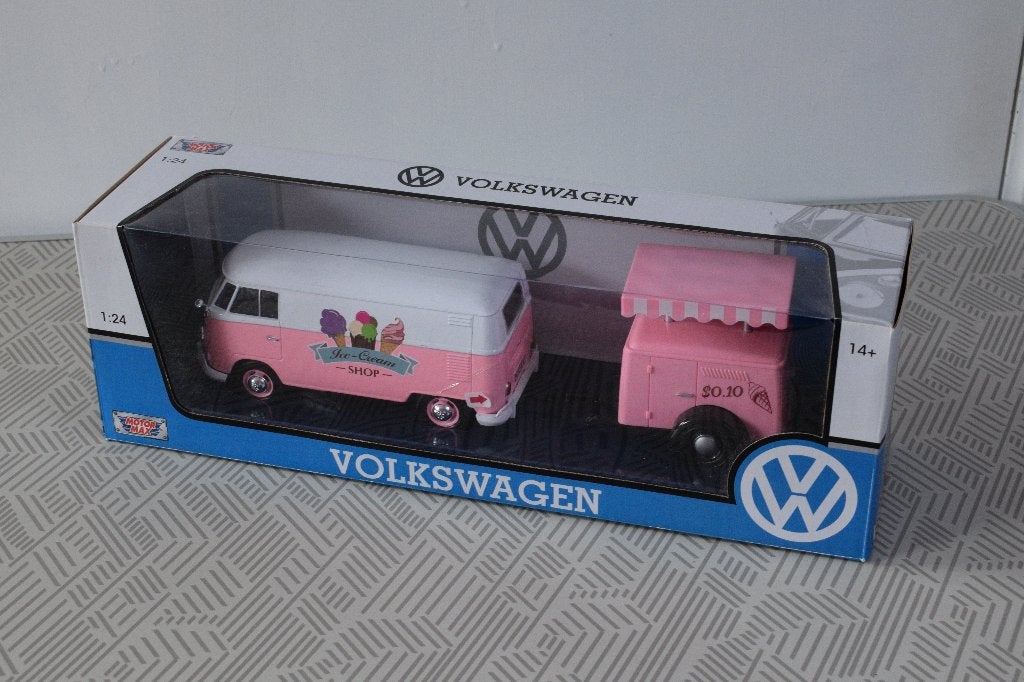 miniatuur auto 1:24 nieuw motormax vw volskwagen bus, Ophalen of Verzenden, Nieuw, Motormax