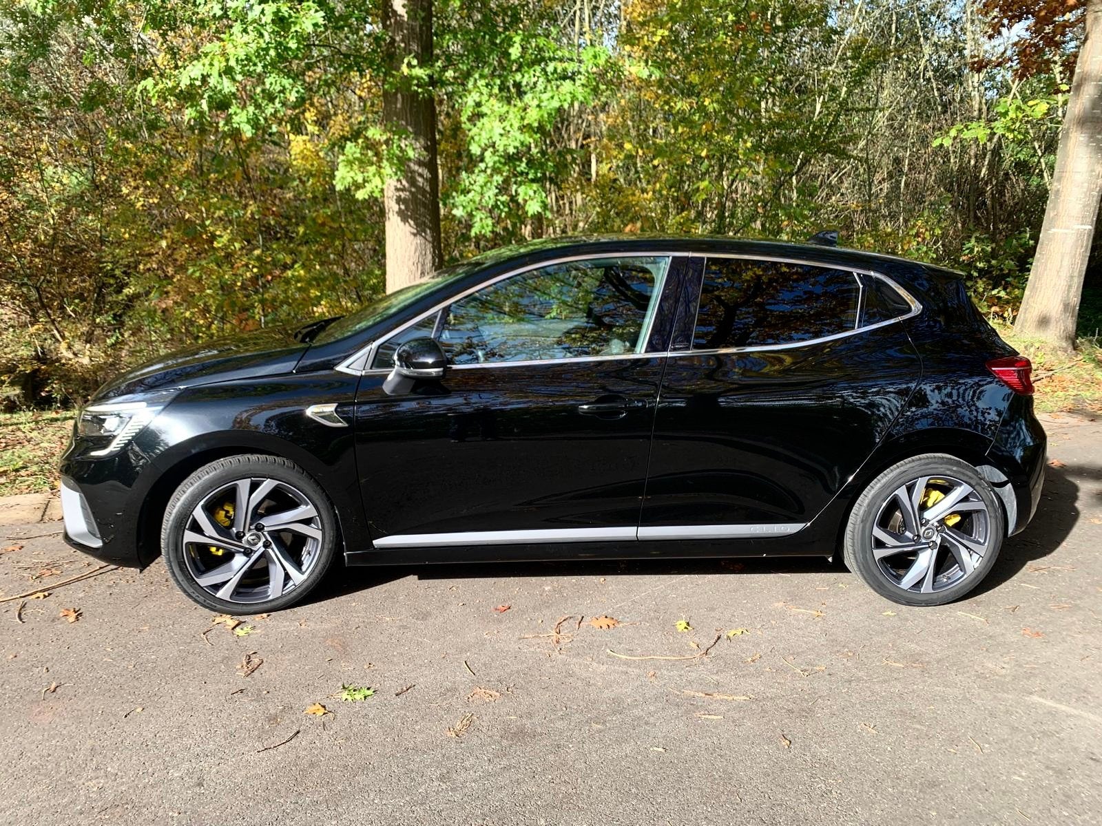 Renault Clio RS line E-Tech Hybrid, Auto's, 4 cilinders, Leder en Stof, Zwart, 5 zetels