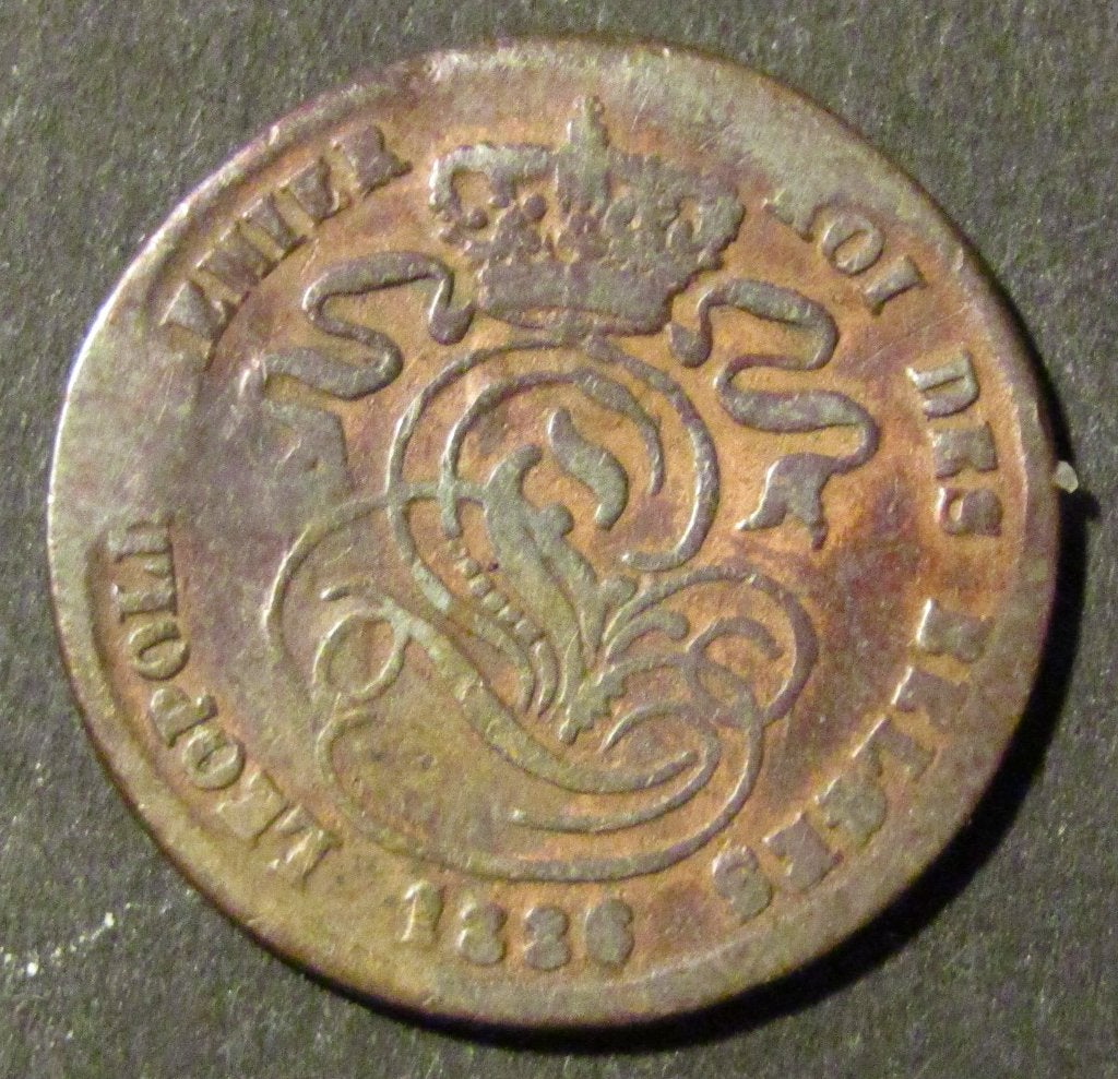 2 centimes 1836 - Léopold I, Enlèvement ou Envoi, Bronze, Monnaie en vrac