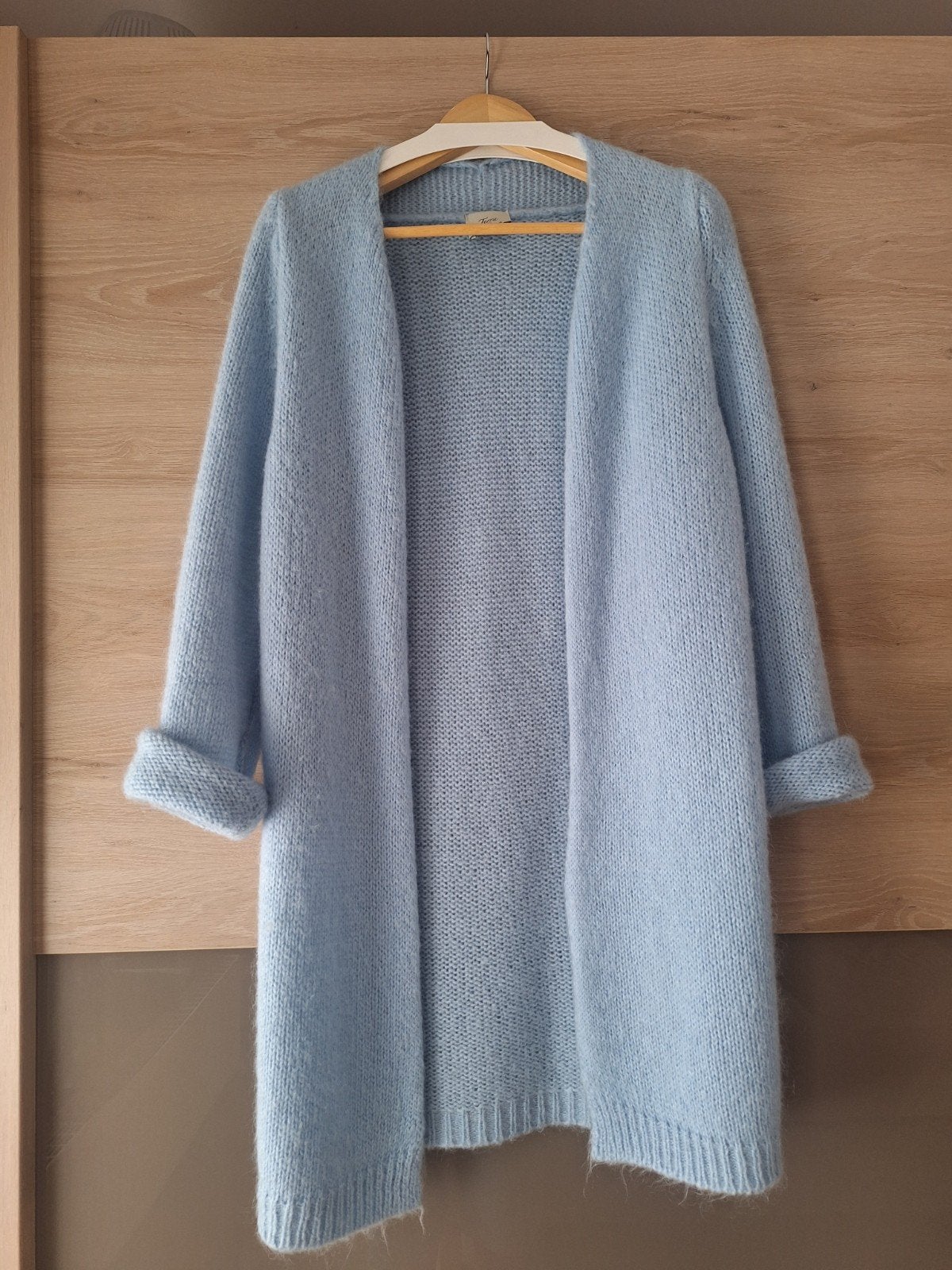 Lichtblauwe gilet TU, Ophalen of Verzenden, Zo goed als nieuw, Blauw, Knielengte