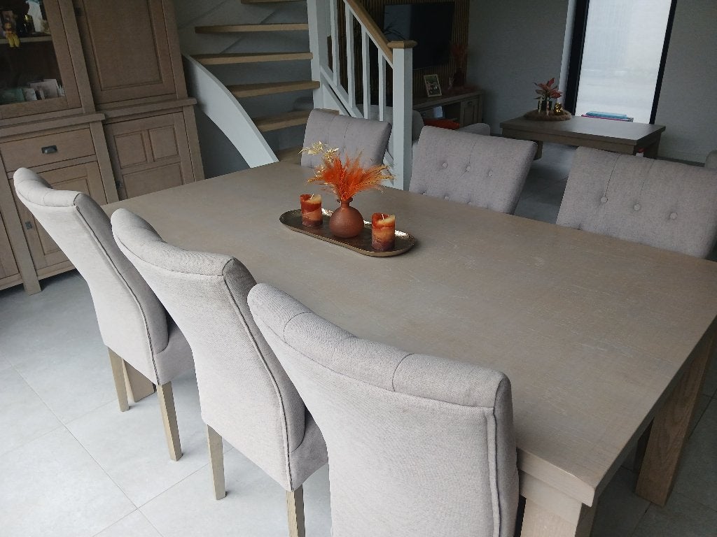 Eettafel, Huis en Inrichting, Ophalen, Gebruikt, Eikenhout, 50 tot 100 cm