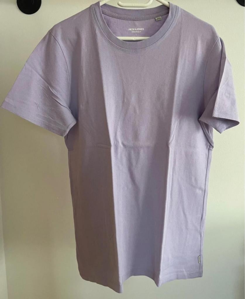 Jack & Jones T-shirt, Kleding | Heren, T-shirts, Maat 52/54 (L), Paars, Jack&Jones, Ophalen of Verzenden