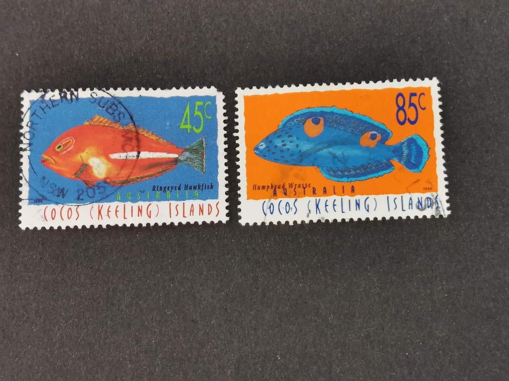 Cocos Keeling eilanden 1996 - vissen, Verzenden, Gestempeld