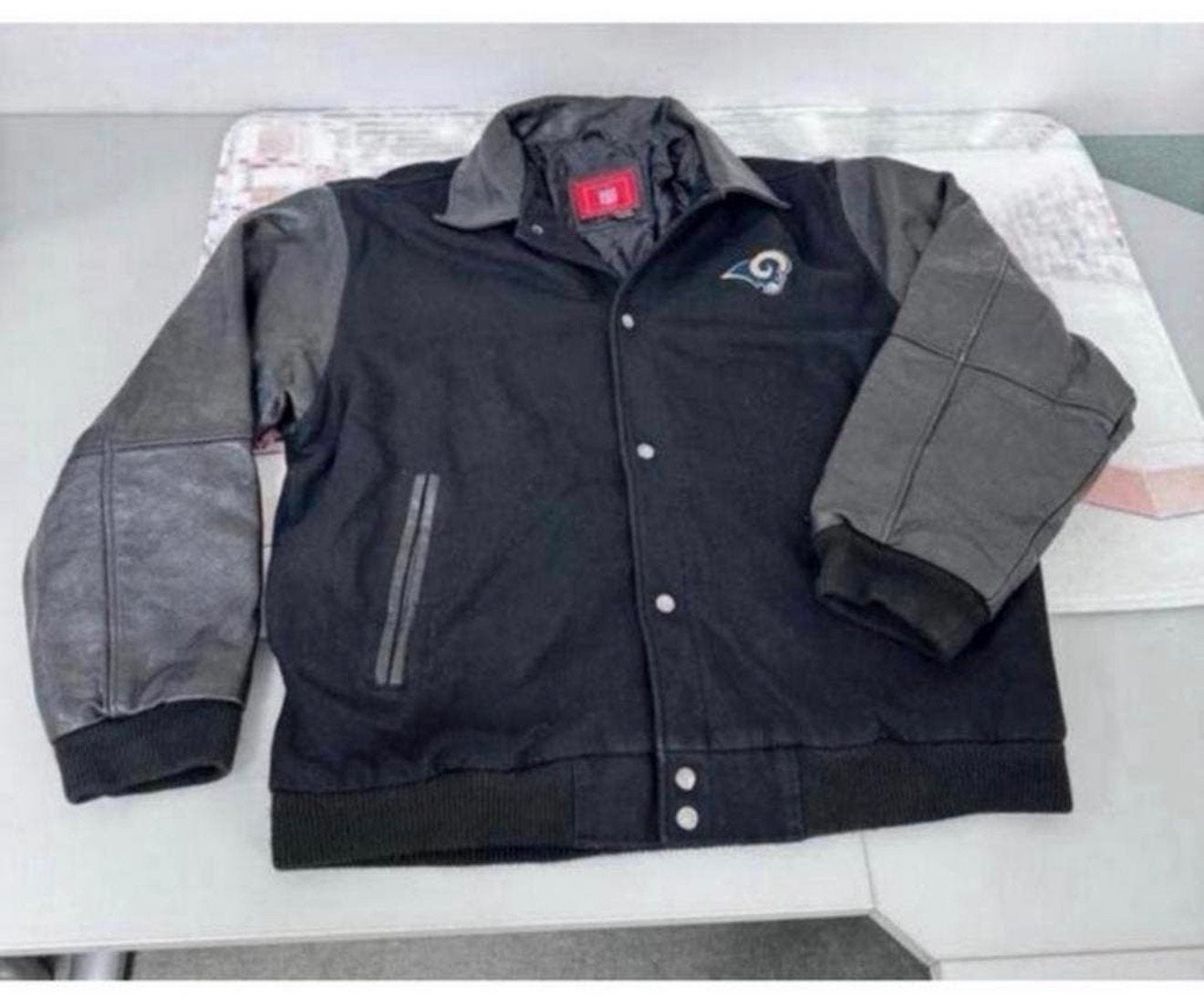 NFL American Football Los Angles Rams jacket L-G vest rugby, Kleding | Heren, Truien en Vesten, Ophalen of Verzenden, Zo goed als nieuw
