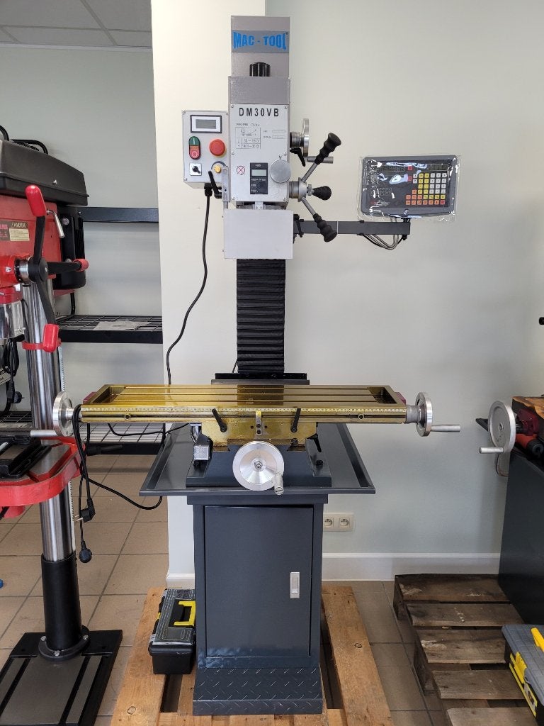 MAC-TOOL ONW-30V boor- en freesmachine + DRO  (220V), Ophalen of Verzenden, Nieuw, Elektrisch, Overige soorten